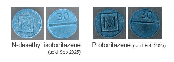 Blue ‘M30’ tablets containing extremely potent ‘nitazene’ opioids