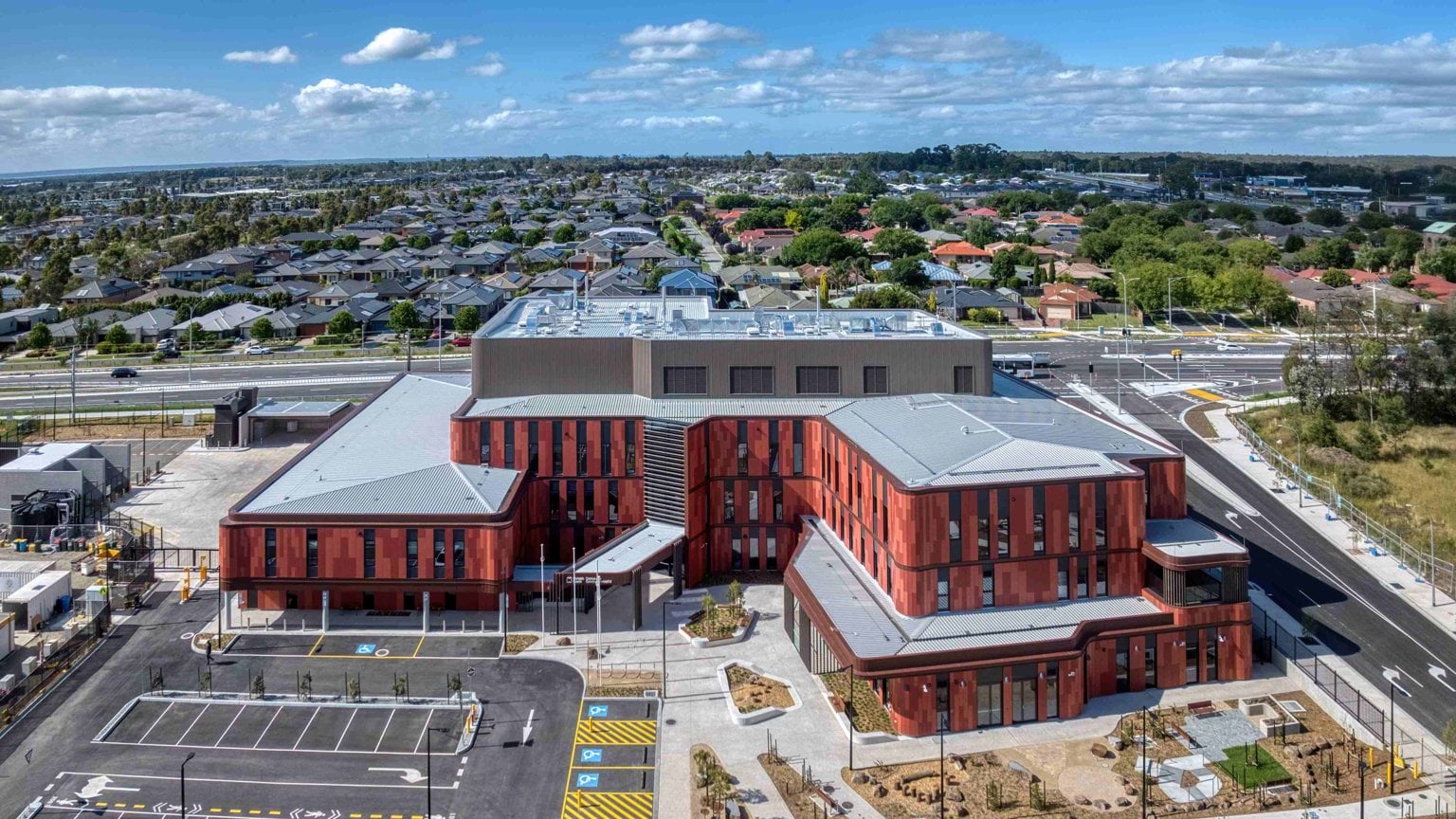 Ariel view of  Cranbourne Community Hospital