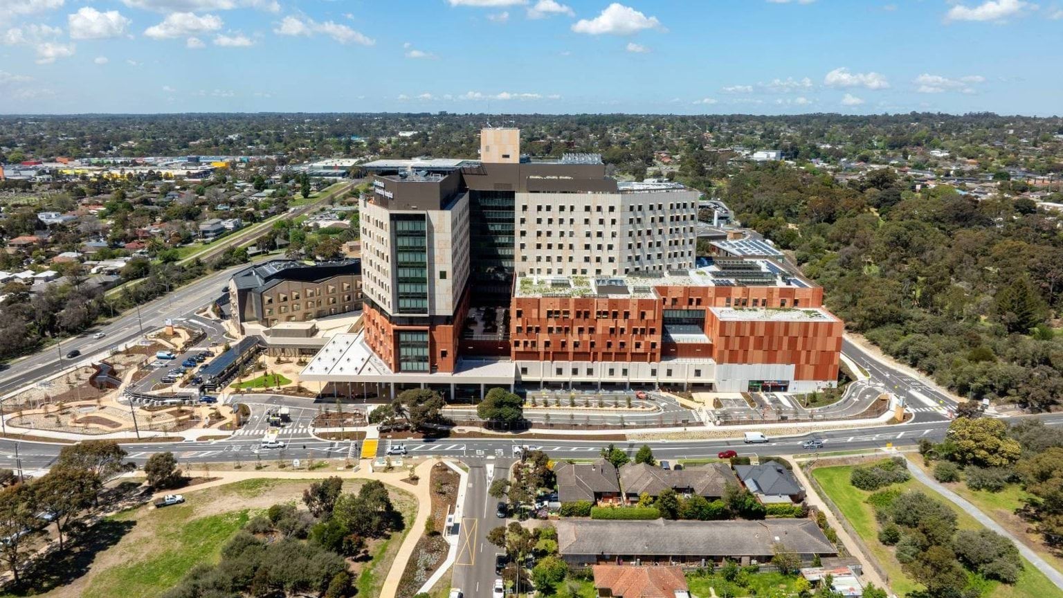 A photo of the new Peninsula University Hospital 