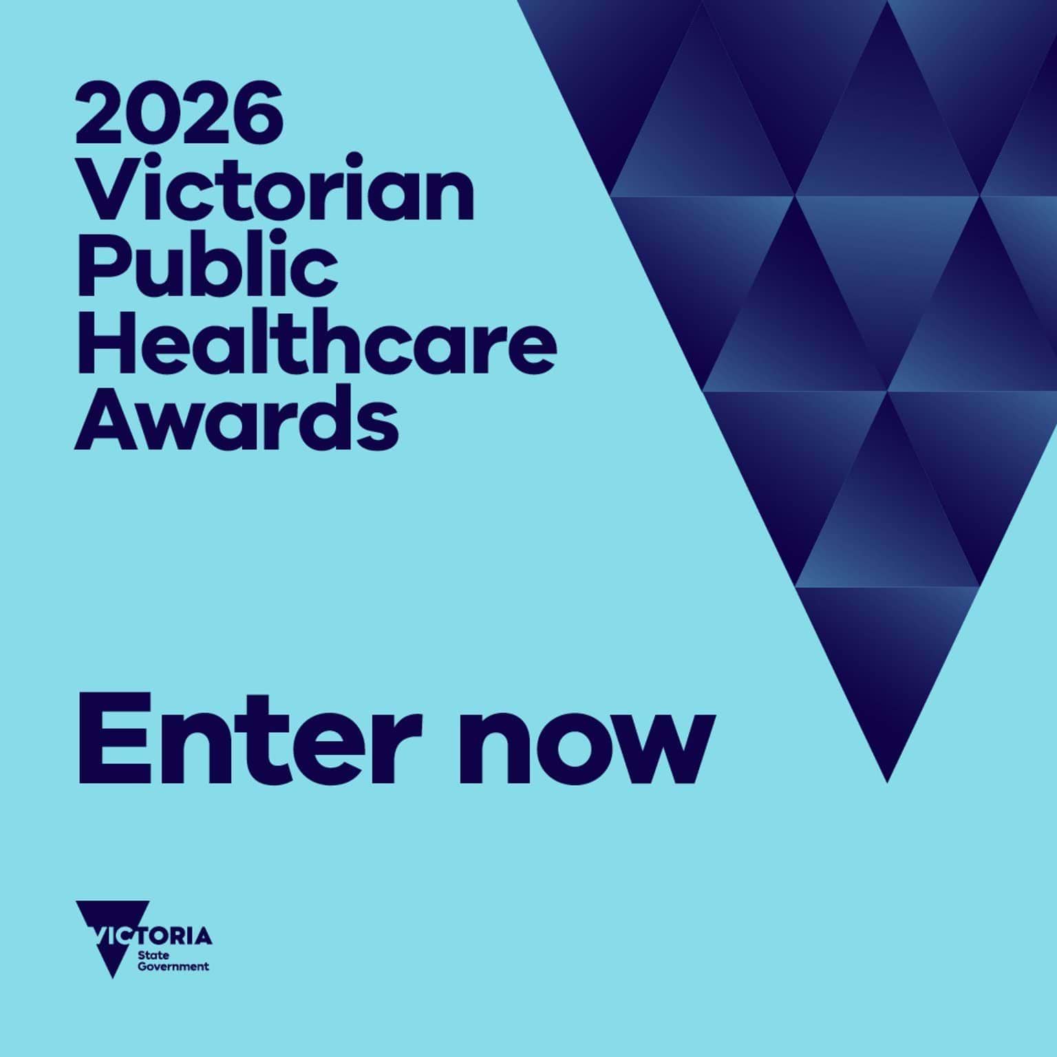 2026 Victorian Public Healthcare Awards Enter Now social post 1080x1080px