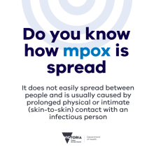 Do you know how mpox is spread?